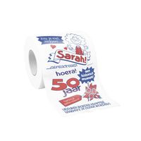 Toiletpapier Bedrukt Sarah 50 jaar
