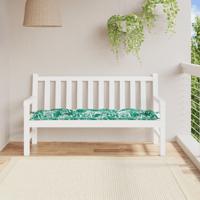 VidaXL Tuinbankkussen 150x50x7 cm oxford stof bladpatroon