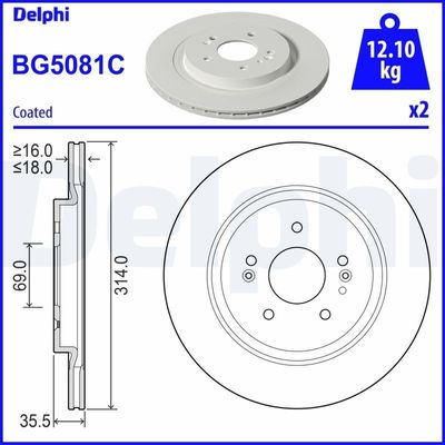 Remschijf BG5081C