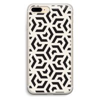 Crazy pattern: iPhone 7 Plus Transparant Hoesje
