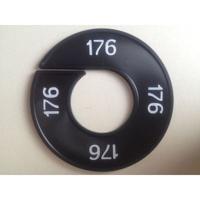 Maatring 9cm zwart/wit 176