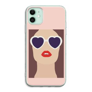 Red lips: iPhone 11 Transparant Hoesje