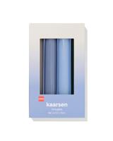 HEMA Huishoudkaarsen 16x⌀2.2cm blauw - 4 stuks (blauw)