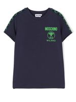 Moschino Kids t-shirt à logo imprimé - Bleu