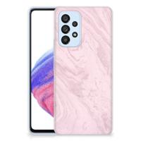 Samsung Galaxy A53 5G | TPU | Siliconen hoesje | Marble Pink - Origineel Cadeau Vriendin