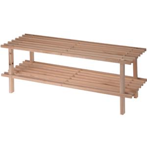 Schoenenrek - 2-laags - hout - 77 x 26 x 30 cm