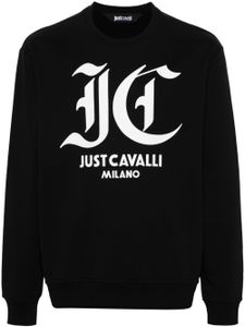 Just Cavalli sweat en coton à logo imprimé - Noir