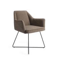 Jesper Home Eetkamerstoel 'Tome' Cross Black, kleur Idaho Potato