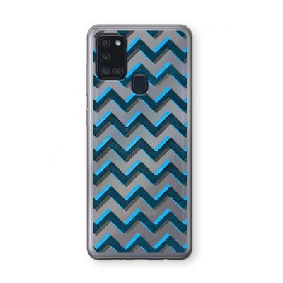 Onderbroken lijn: Samsung Galaxy A21s Transparant Hoesje