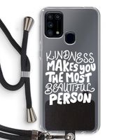 The prettiest: Samsung Galaxy M31 Transparant Hoesje met koord