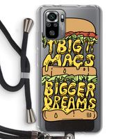 Big Macs Bigger Dreams: Xiaomi Redmi Note 10S Transparant Hoesje met koord