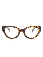 Miu Miu Eyewear lunettes de vue à monture papillon - Marron