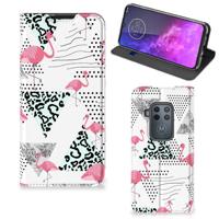 Motorola One Zoom | Hoesje maken | Flamingo Triangle