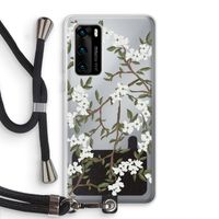 Blossoming spring: Huawei P40 Transparant Hoesje met koord