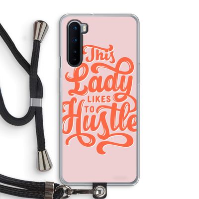 Hustle Lady: OnePlus Nord Transparant Hoesje met koord