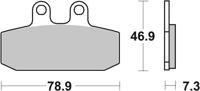 BREMBO Remblokken, voor de moto, Scooter Gesinterd Metaal 07006XS