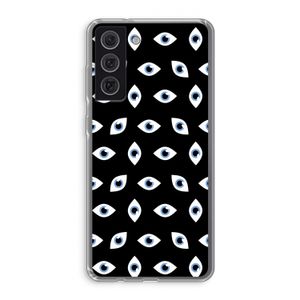 Eyes pattern: Samsung Galaxy S21 FE Transparant Hoesje