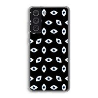 Eyes pattern: Samsung Galaxy S21 FE Transparant Hoesje