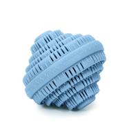 Home Deco Factory Wasmachinebol - met keramische kralen - D10 cm - blauw - wassen zonder wasmiddel