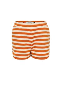 LOOXS Little Zomer sweat short meisjes gestreept - oranje