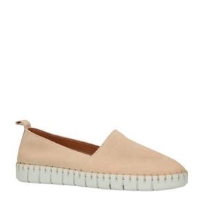 Shabbies Amsterdam suède instappers beige