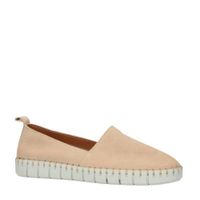 Shabbies Amsterdam suède instappers beige - thumbnail