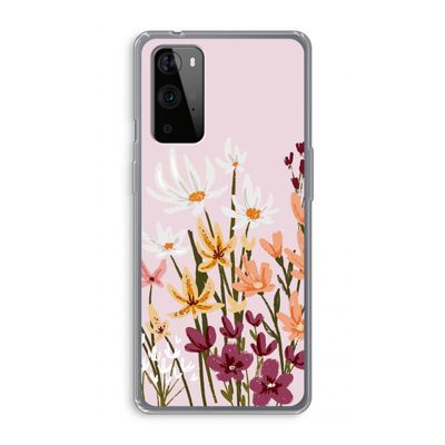 Painted wildflowers: OnePlus 9 Pro Transparant Hoesje