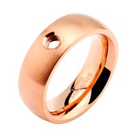 Ring voor X-Changers Met roségoud verguld chirurgisch staal X-Changers - thumbnail