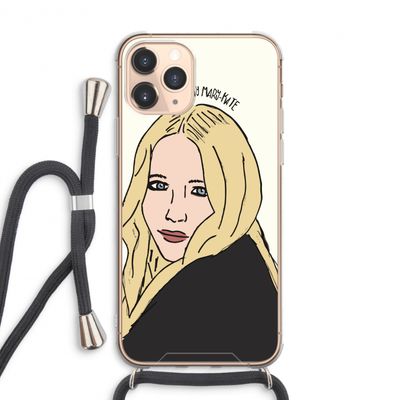 Mary Kate: iPhone 11 Pro Max Transparant Hoesje met koord