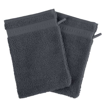 Clarysse Talis washandje 15x21 500gram Antraciet - 2 stuks