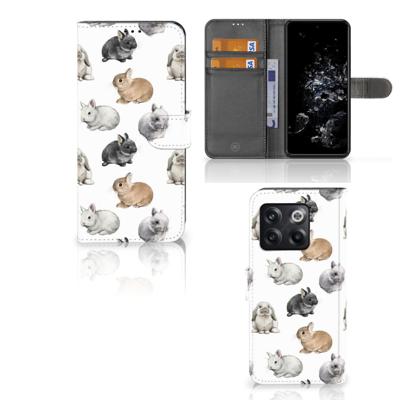 Telefoonhoesje | Met pasjeshouder | voor OnePlus 10T Konijntjes