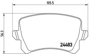 Remmenset, remschijf BREMBO, Remschijftype: Geperforeerd / Geventileerd, Inbouwplaats: Achteras: , u.a. für VW