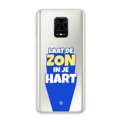 Laat de zon in je hart: Xiaomi Redmi Note 10 Lite Transparant Hoesje
