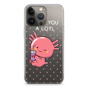 Love You A Lotl: iPhone 13 Pro Transparant Hoesje