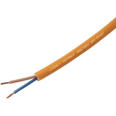TRU COMPONENTS TC-13536984 Rubberkabel H07RN-F 2 x 1.5 mm² Oranje per meter