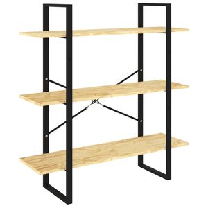 The Living Store Boekenkast - 100 x 30 x 105 cm - Grenenhout en metaal