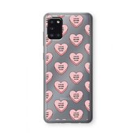 Chicks before dicks: Samsung Galaxy A31 Transparant Hoesje