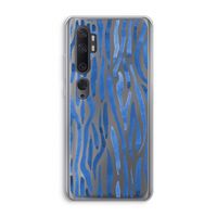 Blauwe nerven: Xiaomi Mi Note 10 Transparant Hoesje