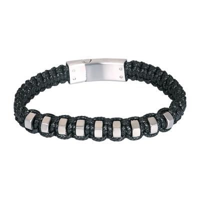 iXXXi Men Leren Armband Lewis Zilver