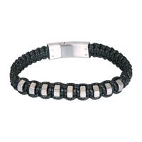 iXXXi Men Leren Armband Lewis Zilver