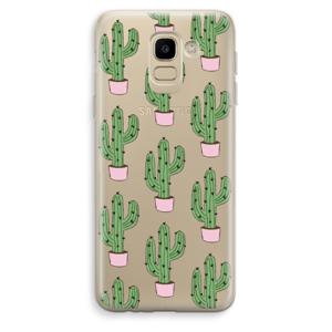 Cactus Lover: Samsung Galaxy J6 (2018) Transparant Hoesje