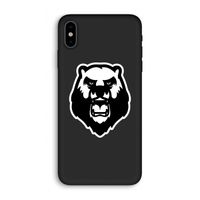 Angry Bear (white): iPhone X Biologisch afbreekbaar hoesje