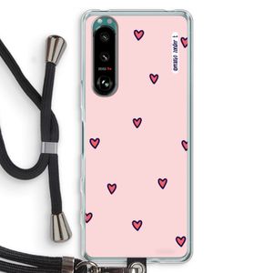Hartjes: Sony Xperia 5 III Transparant Hoesje met koord