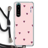 Hartjes: Sony Xperia 5 III Transparant Hoesje met koord