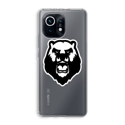 Angry Bear (white): Xiaomi Mi 11 Transparant Hoesje