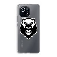 Angry Bear (white): Xiaomi Mi 11 Transparant Hoesje