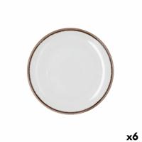 Dessertbord Bidasoa Orion Hydrozero Wit Keramisch Ø 21 cm (6 Stuks)