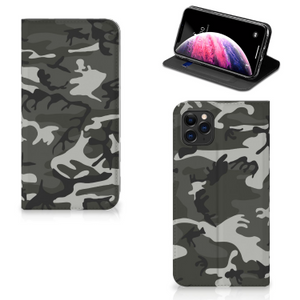 Apple iPhone 11 Pro Max Hoesje met Magneet Army Light