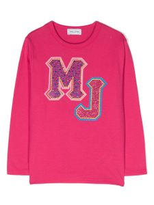 Marc Jacobs Kids t-shirt en coton à imprimé monogrammé - Rose