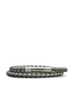 Tod's bracelet tressé à design bicolore - Vert